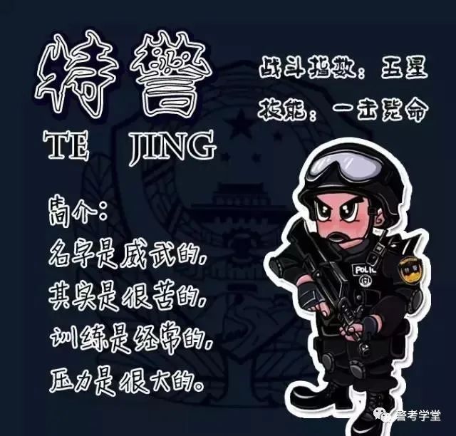 中國警察警種分類大全漫圖