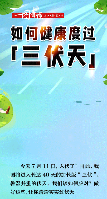 一图看懂如何健康度过三伏天