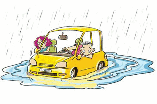 开车的各位车主,紧记下雨路滑,保持安全车速与车距,小心行驶!