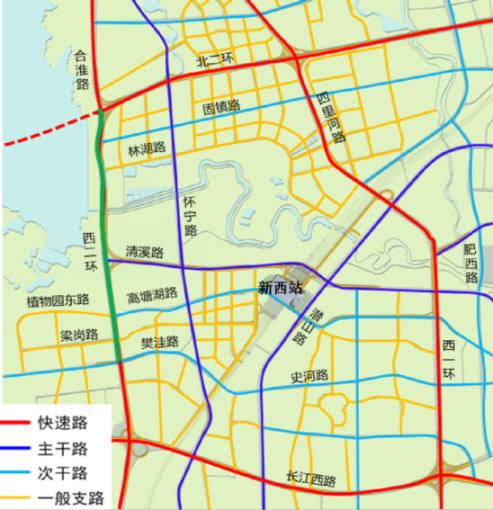 合肥集贤路南延线路图图片