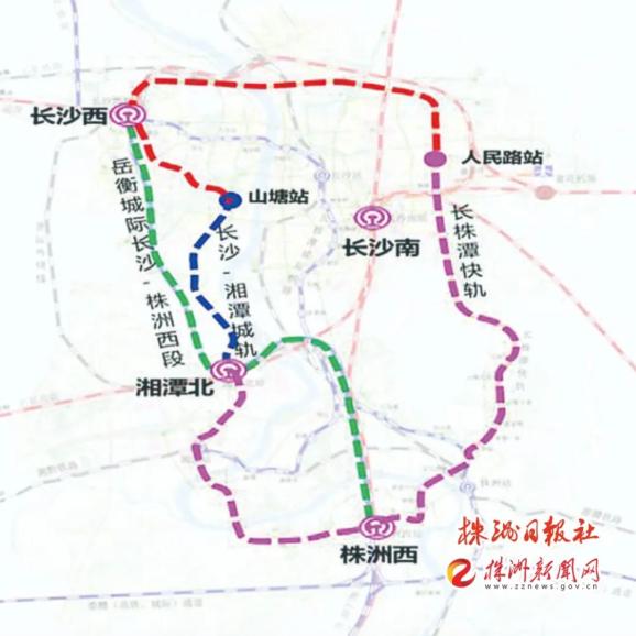 加快湘江两岸一线连通工程建设,构建长株潭半小时通勤圈一小时