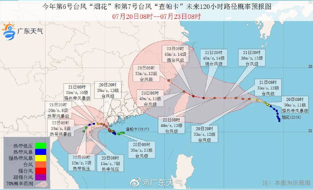 台风查帕卡正面袭击广东多地挂出最高级别红色预警