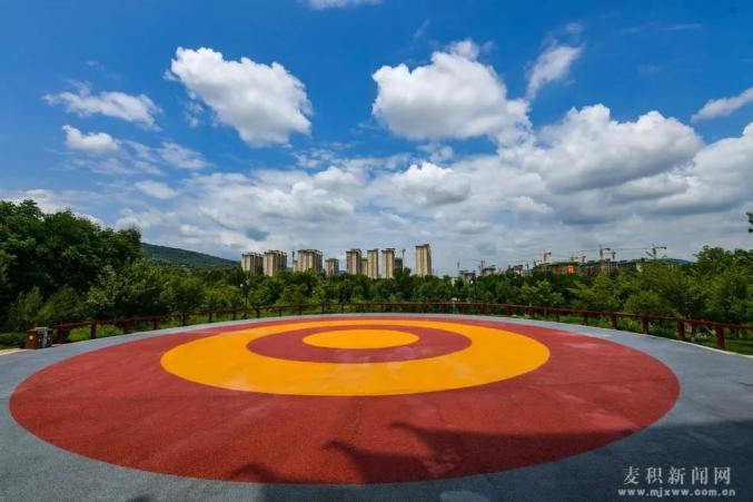 天水麥積區夏日馬跑泉公園