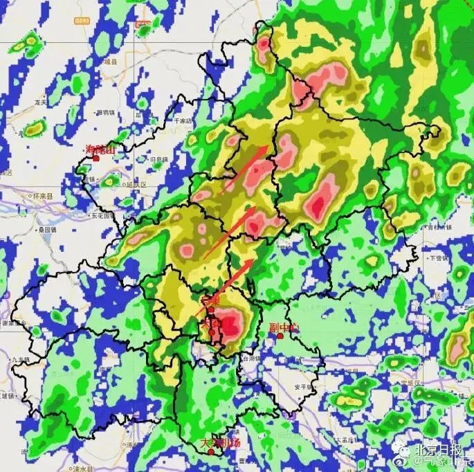 北京27日有中到大雨局地暴雨山區可能出現洪水山洪等次生災害