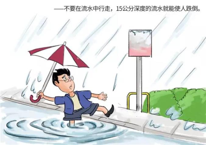 防汛安全小常识漫画手册之暴雨篇