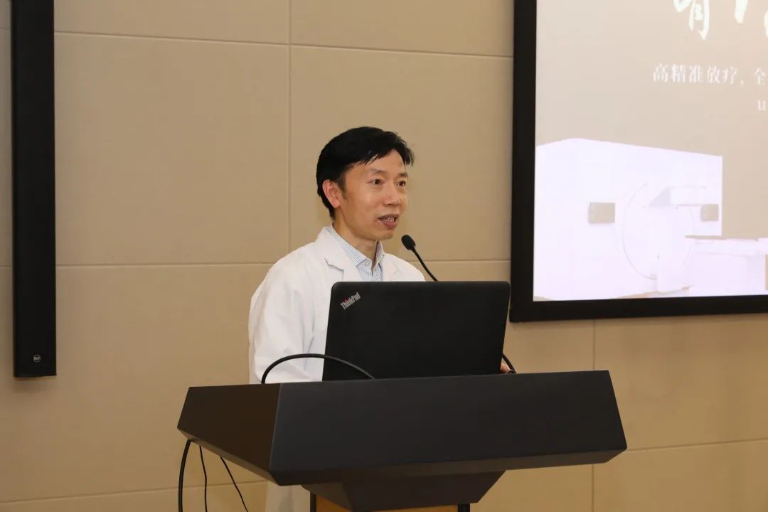 我院院长周行涛为本次会议作总结发言:"首先,感谢放疗科王胜资教授,在