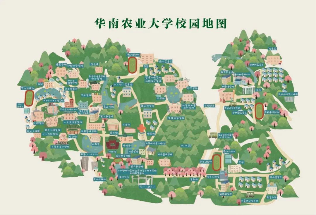 华中农业大学平面图图片