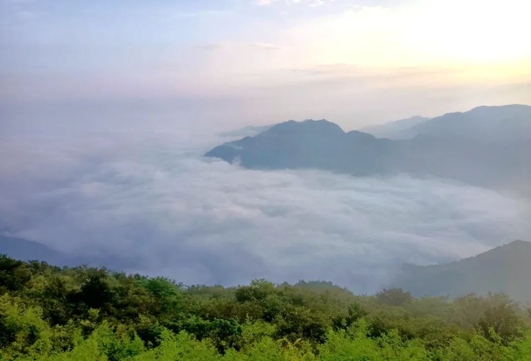 惊艳!敕木山绝美云海,日出,随手一拍都是大片