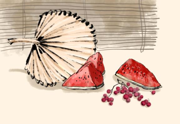 宁品读67弄堂忆旧蒲扇纳凉