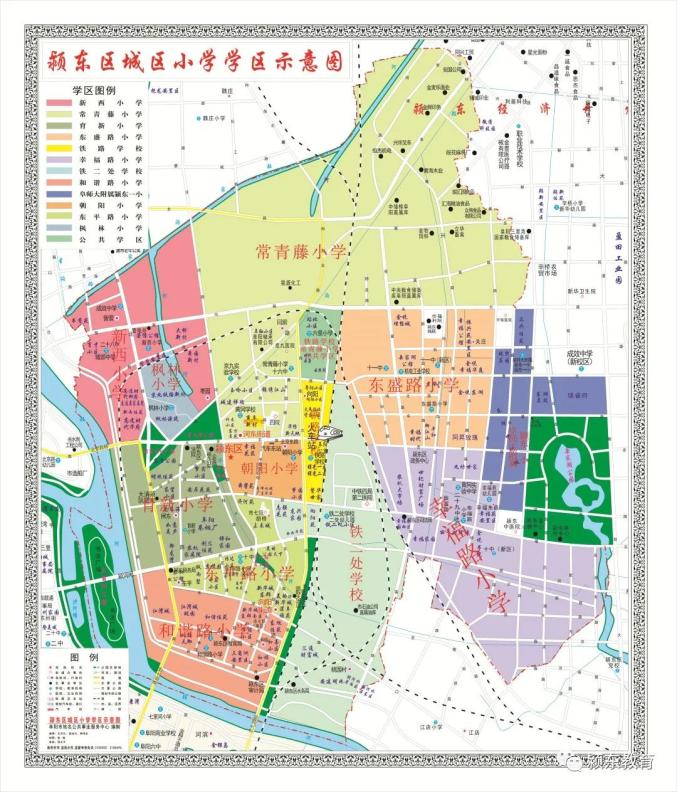 小学学区示意图三,学区划分方案未尽事宜以学区图为准,特殊问题由区