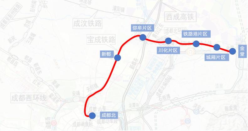 据成都青白江和金堂发布消息,宝成铁路公交化改造工程规划方案已
