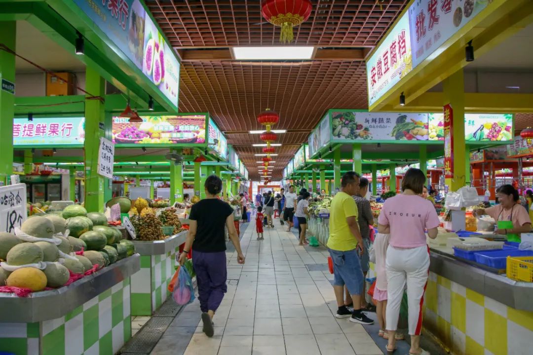 农贸市场摊位布置图图片