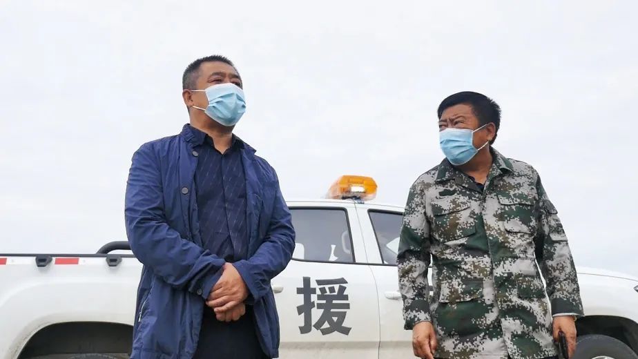 8月13日,区委常委,副区长栾云栋同应急局相关负责