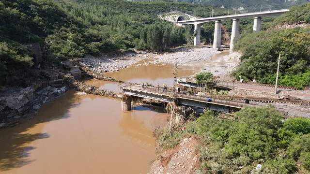 太焦鐵路搶險工程全部完成恢復通車