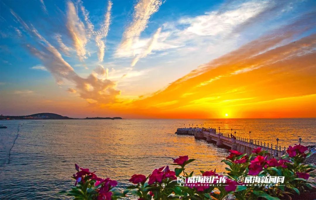 威海醉美晚霞你看过吗