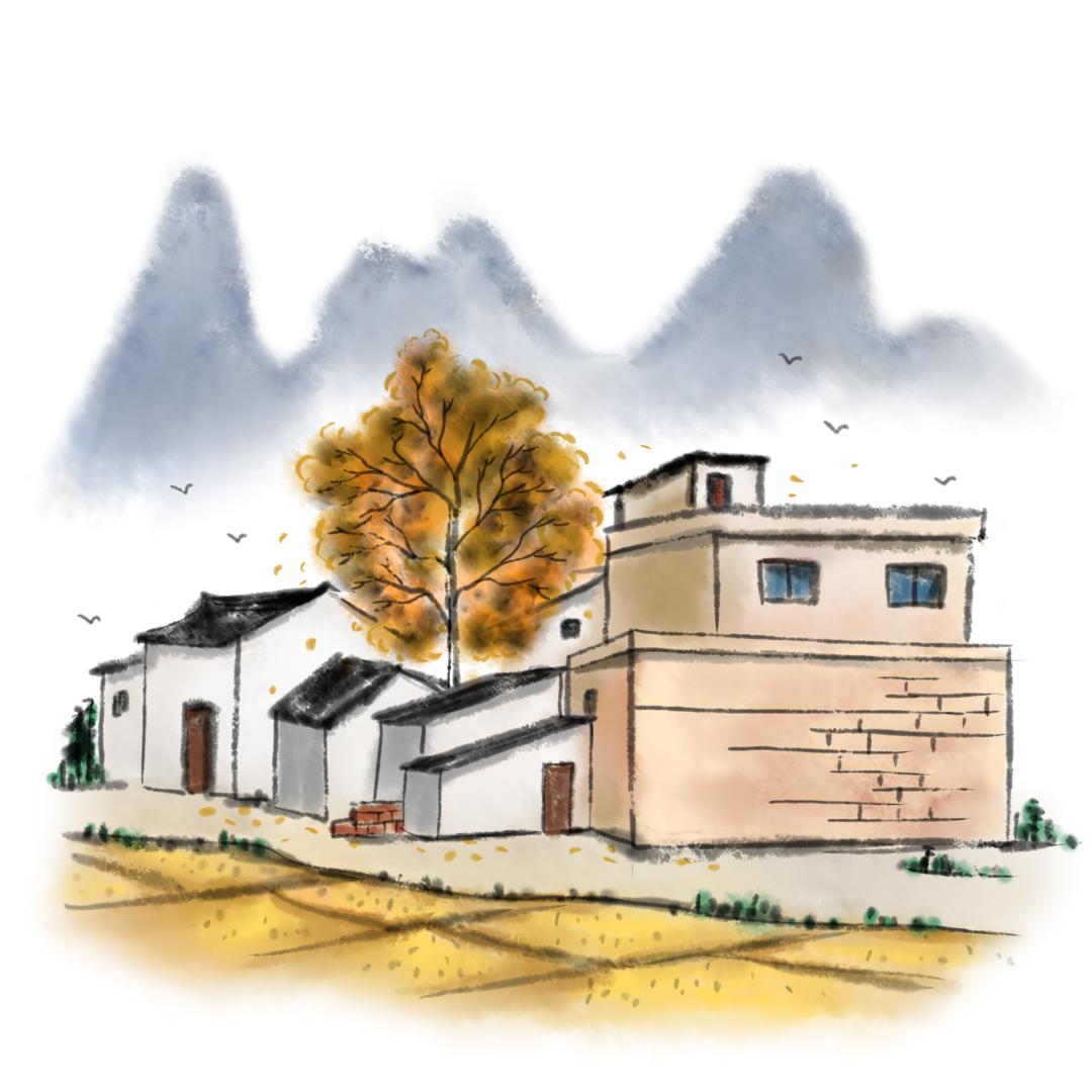 推开故乡祠堂大门一束光照亮中央红色医院的匾额