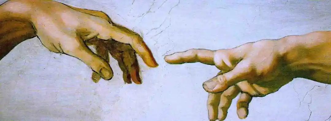 值得注意的一个有趣的事实是,米开朗基罗绘制的上帝和亚当的手指并未