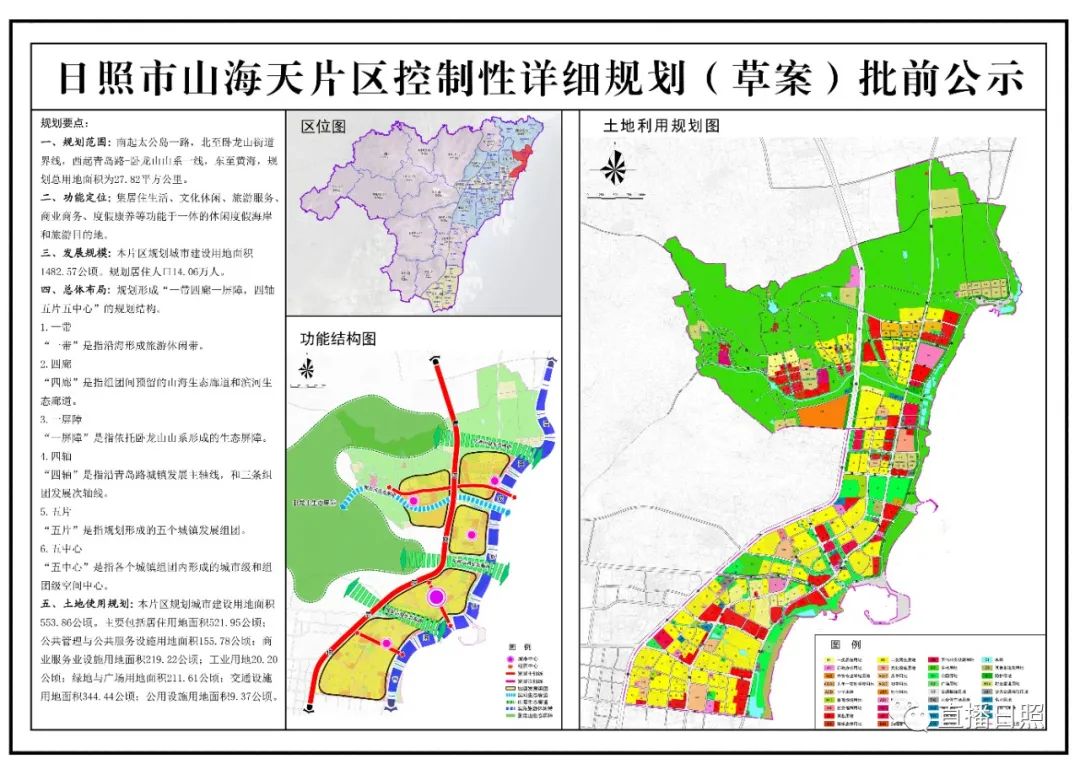 日照10个片区要这样规划涉及范围定位布局