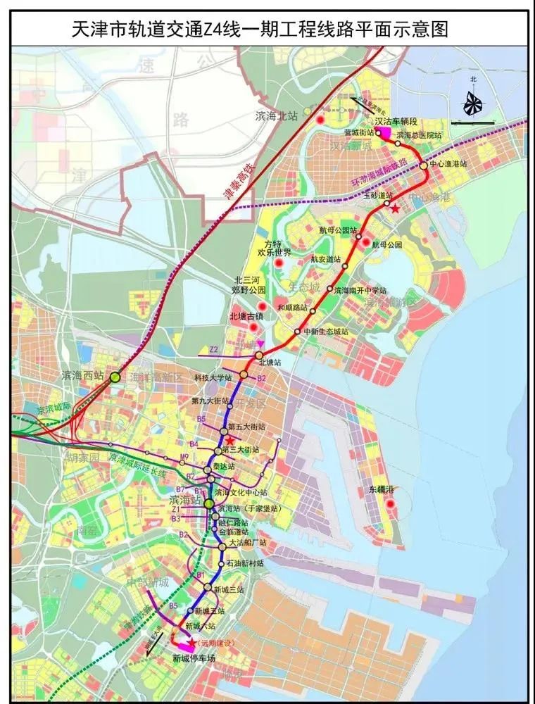 塘沽b1地铁线路图图片