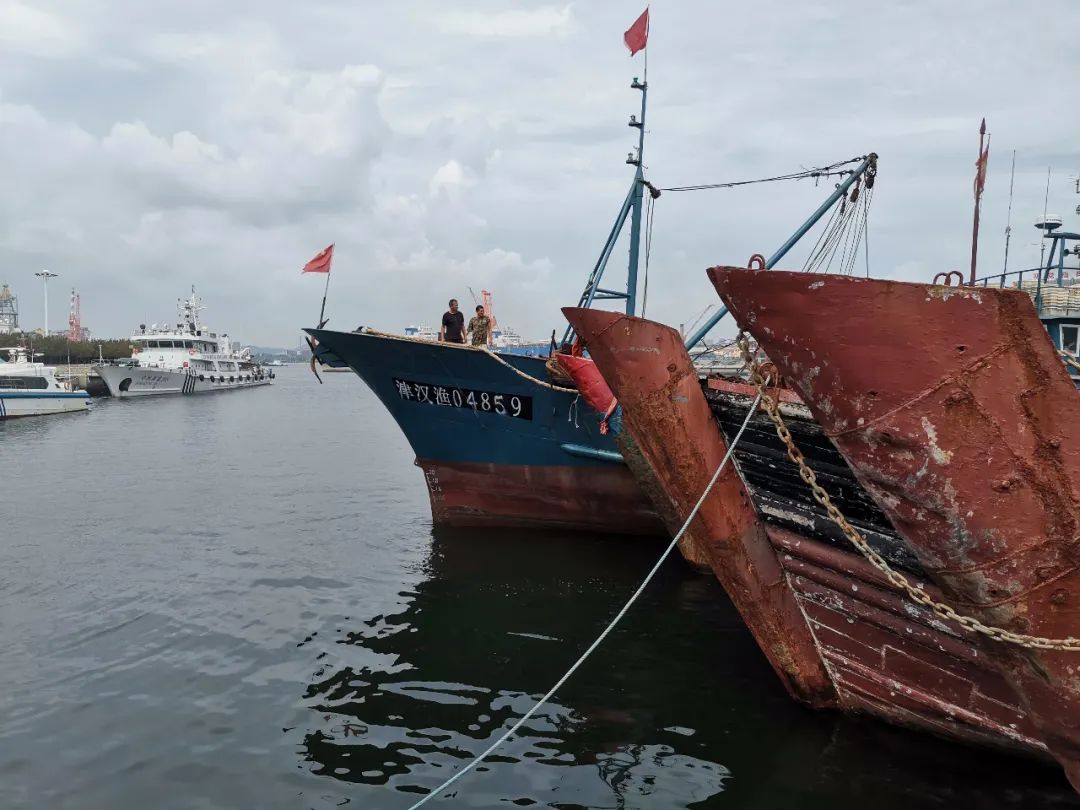 黑嘴子码头及周边渔船停泊点大连市海洋与渔业综合行政执法队8月5日