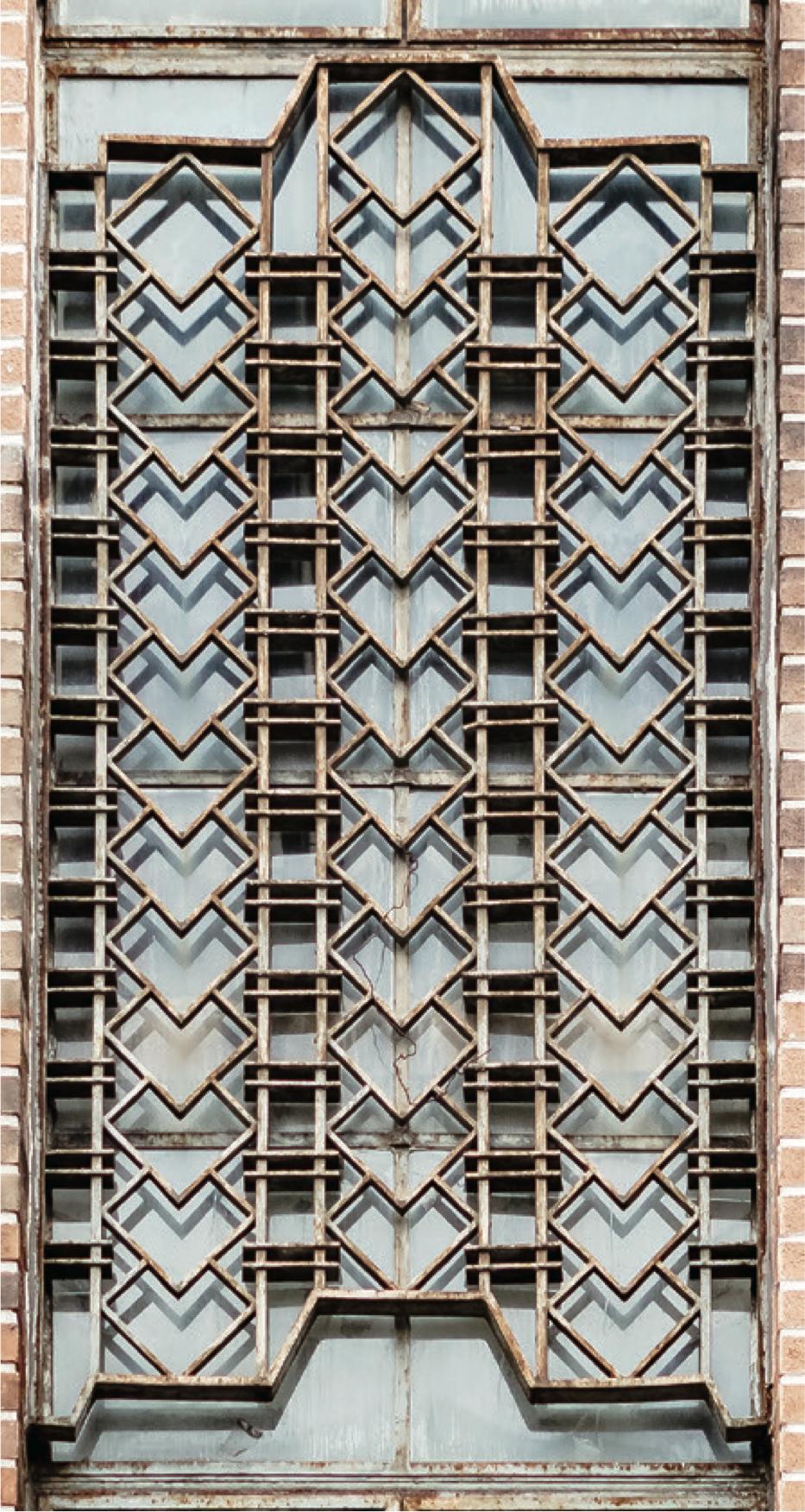 运动风格窗海派现代建筑运动风格的大窗户和外墙形成了连续的建筑元素