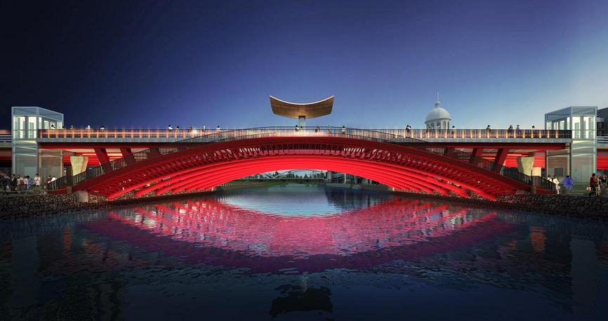 景观桥梁效果图