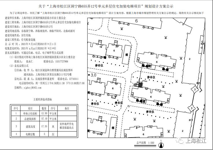 有進展松江這個小區4個單元多層住宅加裝電梯方案正在公示中