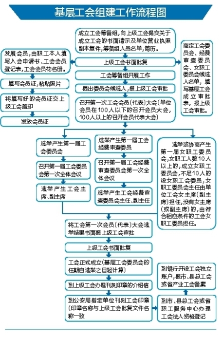 工会换届流程图成立图片