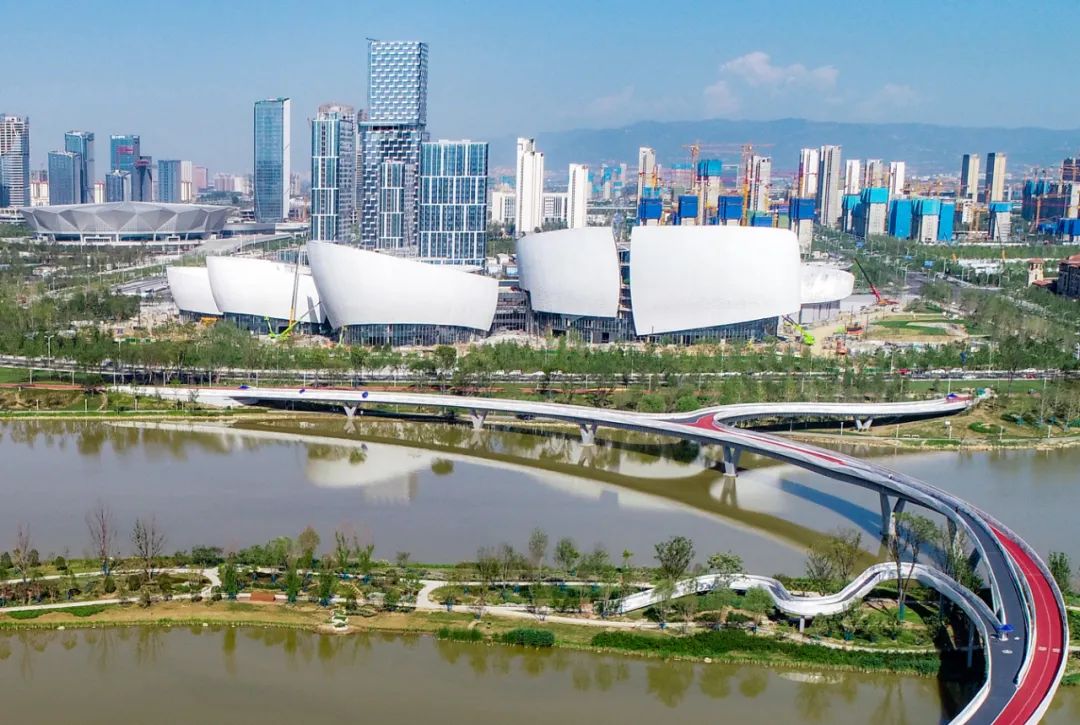 项目建成后,"长安乐"将与周边"三河一山"绿道,隔河相望的长安书院共同