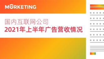 中國23大互聯網公司廣告收入榜（2021上半年）