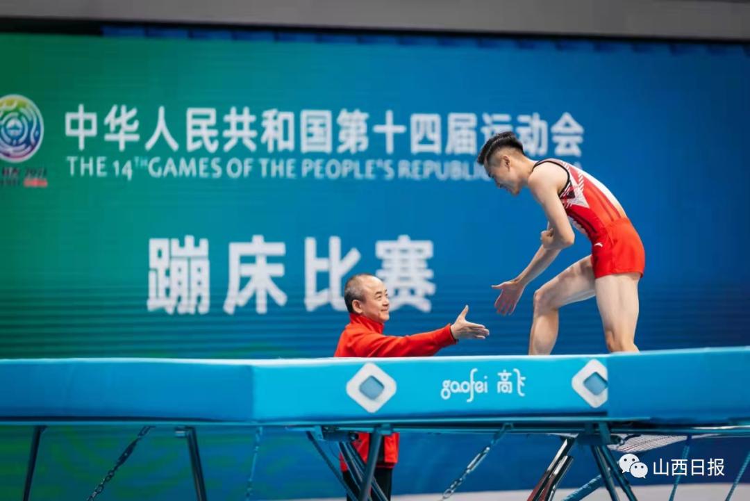 蔡光亮教练和董栋山西的蹦床优势也和全省的人才梯队建设密不可分.