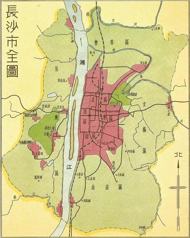 1980年长沙地图图片