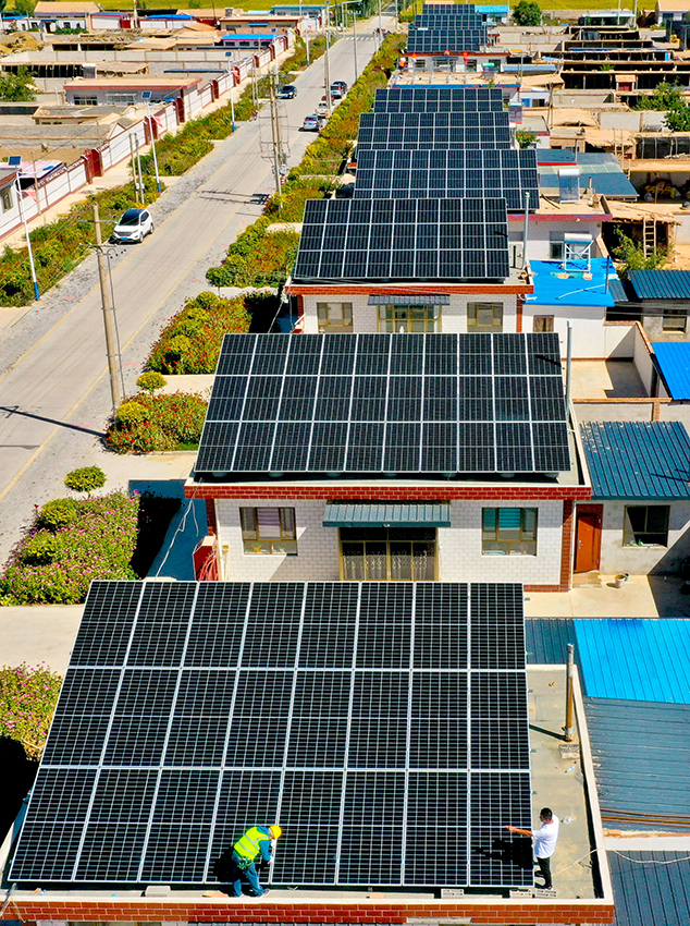 高台农村闲置屋顶为绿色发展充电