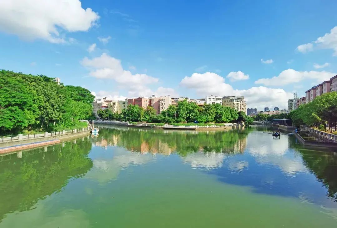 碧道建设见成效车陂涌两岸美如画