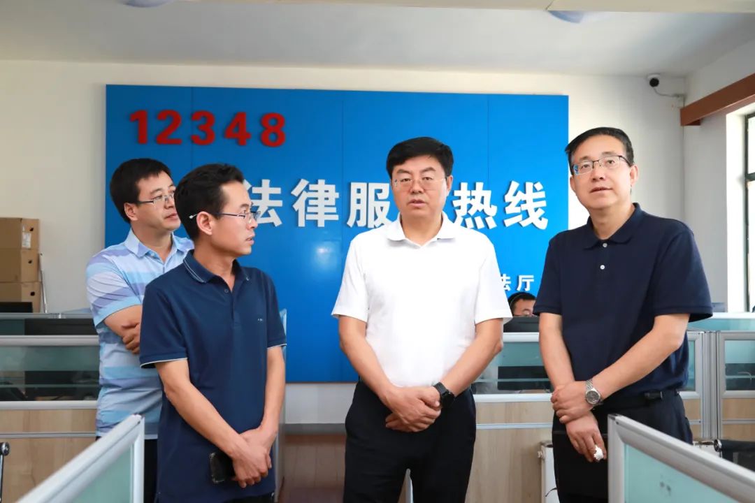 谢又生调研指导省司法厅指挥中心和12348公共法律服务热线平台工作