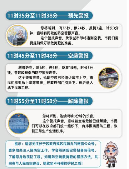 明天中午上海试鸣防空警报