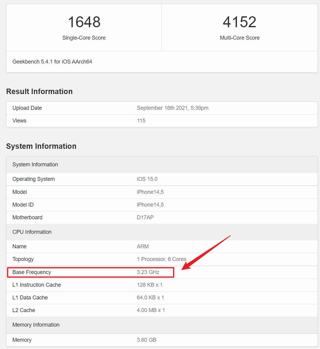 23 ghz:根据被曝光的 geekbench 5 跑分显示,ipad mini 6 拥有 4g