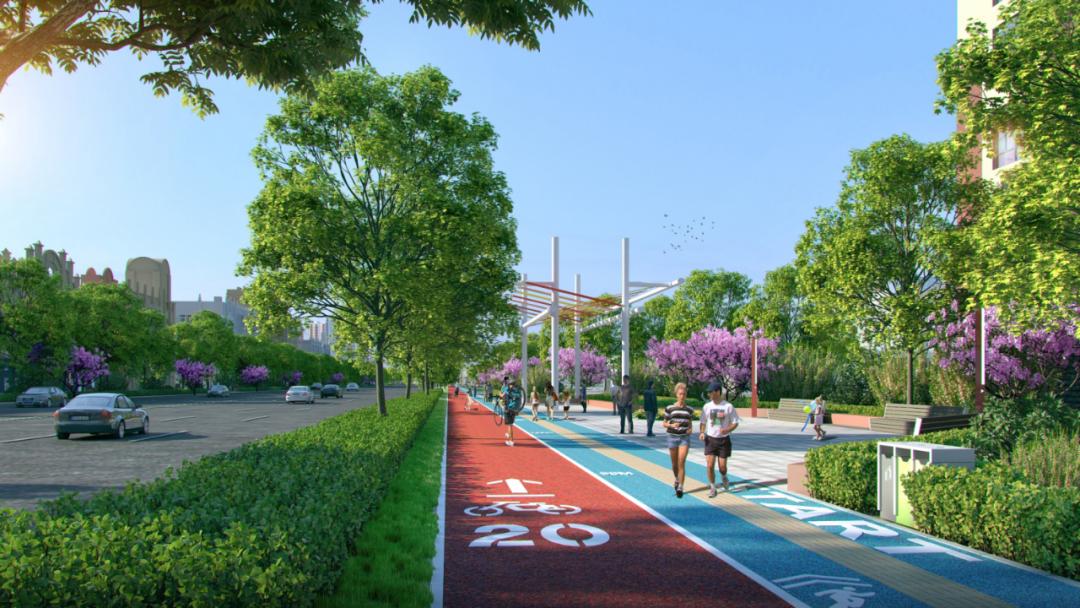 10月开工大庆这条老街要改造了彩色人行道景观区休闲区都安排上了