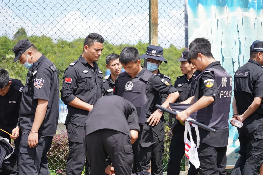 晋宁分局巡特警大队在昆明市公安机关2021年警务辅助人员特巡警技能