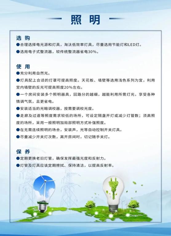 节能降耗 | 这些节电小技巧,你get到了吗?