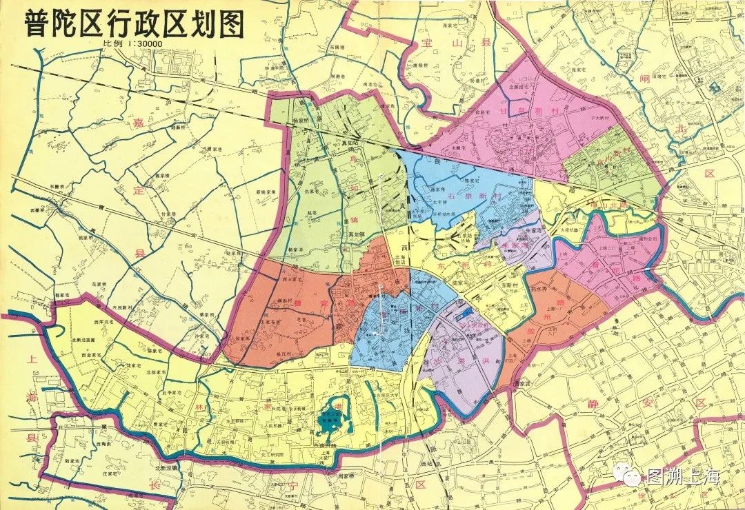 叙说地图普陀区区片地名概述