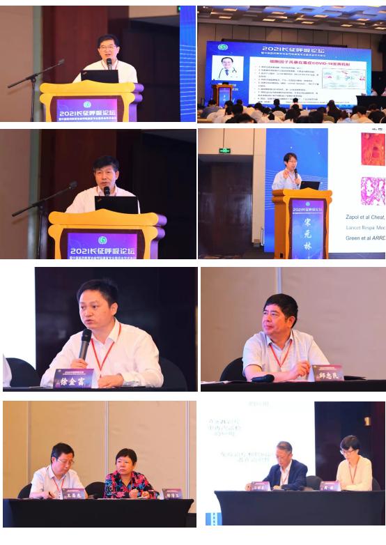 呼吸疾病与感染分会场精彩瞬间上海长征医院护理处彭飞主任致辞授课