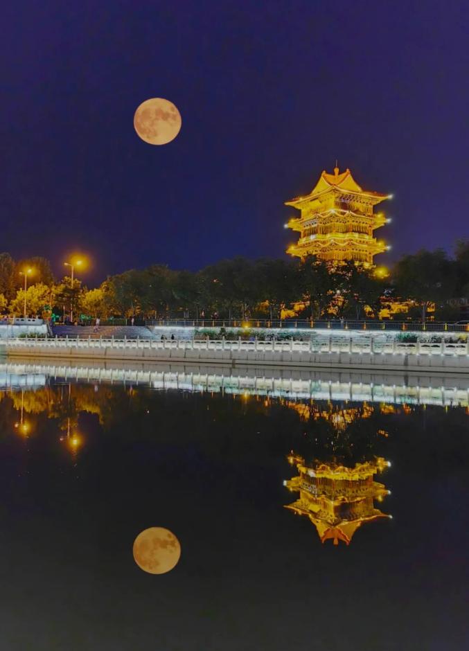 一起来看今年运河中秋最圆最美的月亮