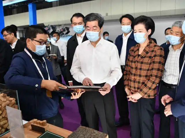 陈润儿咸辉崔波等自治区领导到首届中国(宁夏)国际葡萄酒文化旅游博览