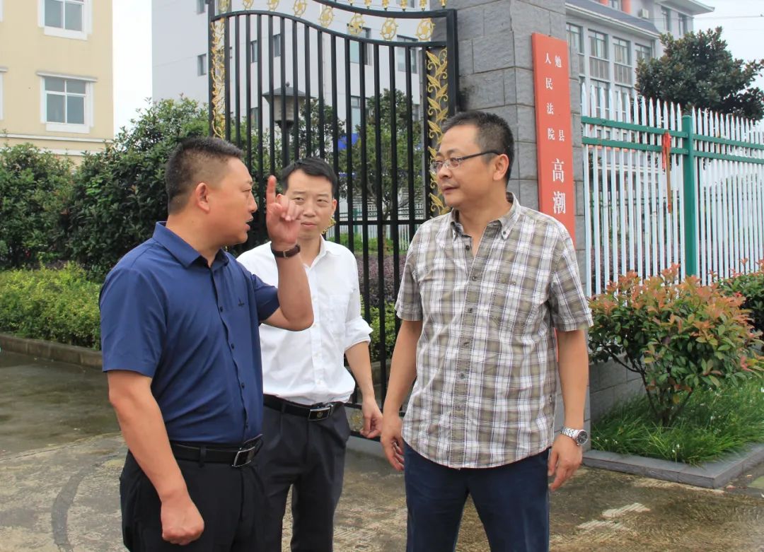 勉县县委常委政法委书记姜涛深入基层法庭检查指导工作