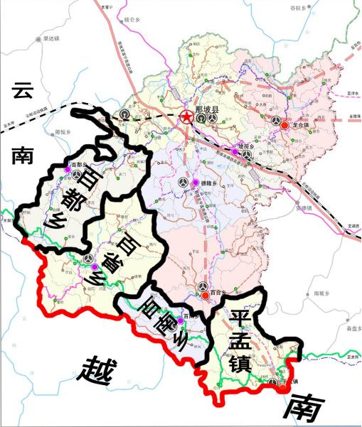 那坡县交通地图图片