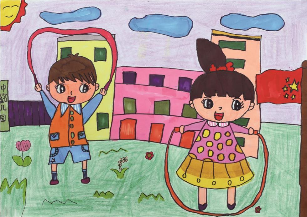 童年——孩子眼中的日照幼儿体育绘画作
