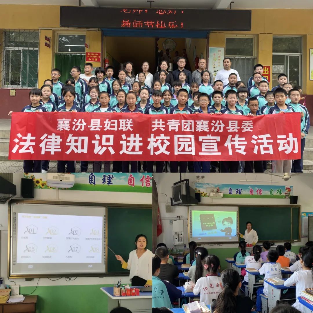 专题教育讲座活动在分别在陈郭小学,襄汾二中(二校区),襄汾县职教中心