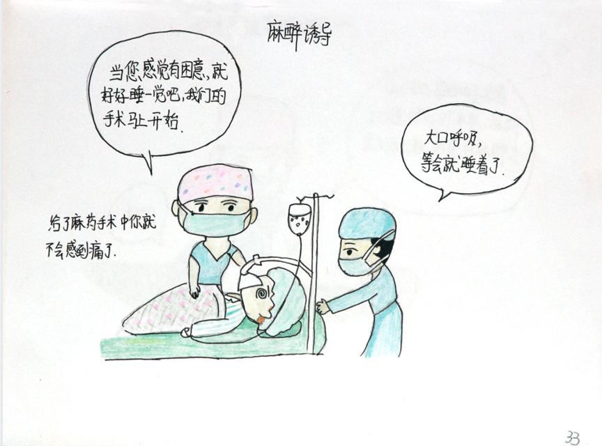 贴心护士姐姐手绘漫画50张缓解患者手术前紧张情绪