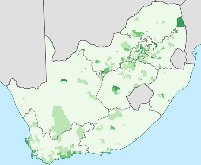 南非黑白人口比例图片